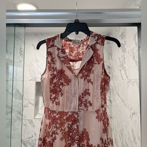 Button Down Floral Dress